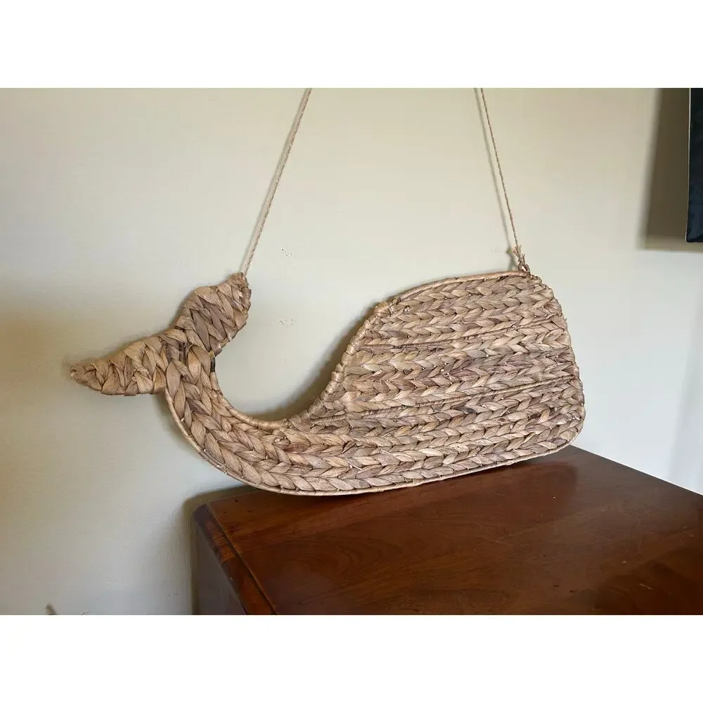Woven Whale Wall Decor